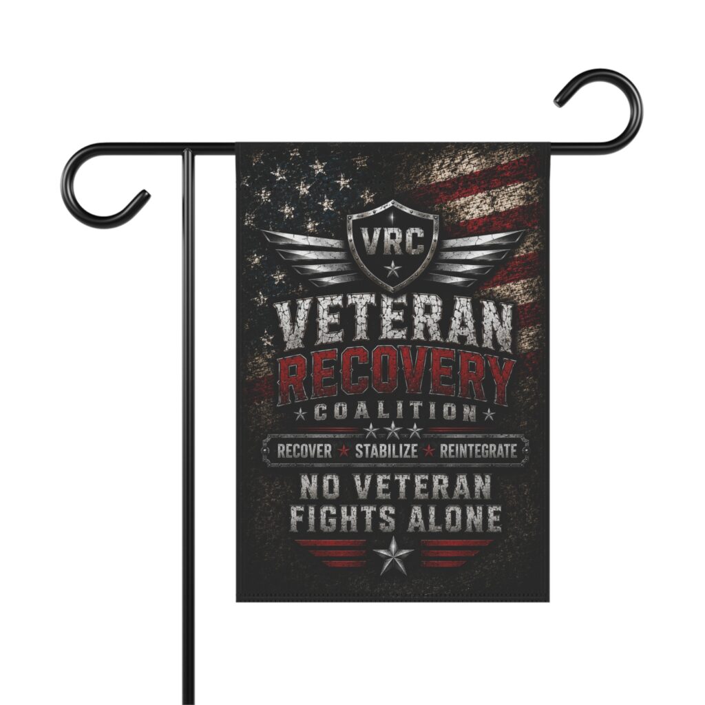 'No Veteran Fights Alone' Outdoor Garden Banner
