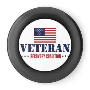 Veteran Recovery Coalition Wham-O Frisbee – American Flag Disc for Veterans, Outdoor Fundraiser Toy