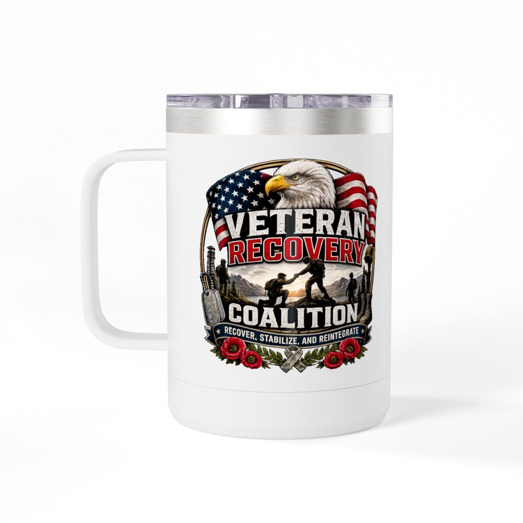 Veteran Pride 15oz Travel Mug Tumbler
