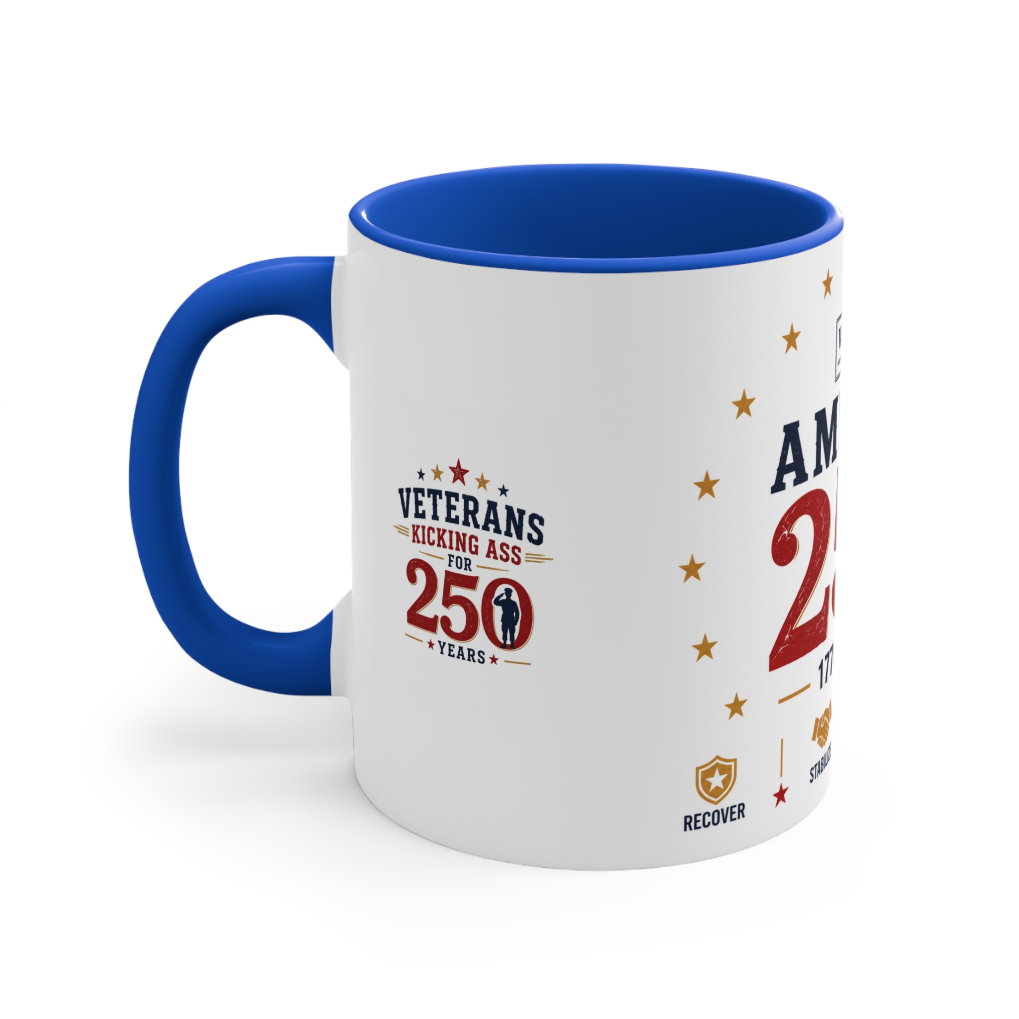 America 250 Veteran Mug — 1776–2026 Commemorative Accent Coffee Cup - Image 2